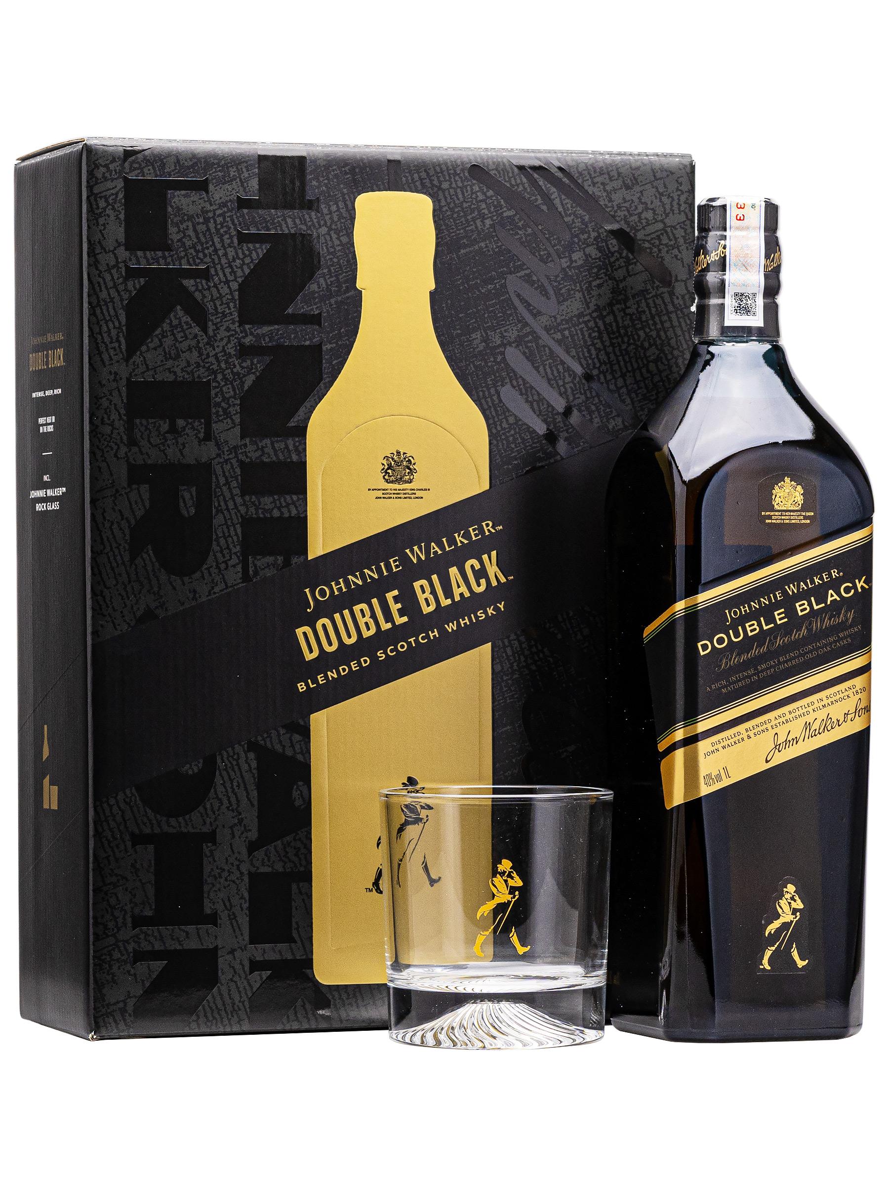 Johnnie Walker Double Black Festive Pack 1L